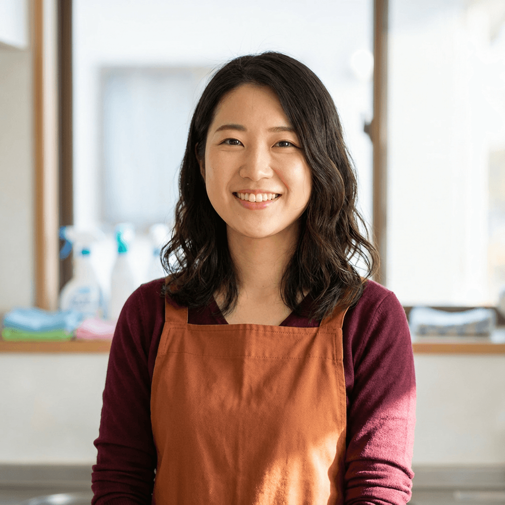 Emily Rodriguez relaxed in her settled Toronto apartment